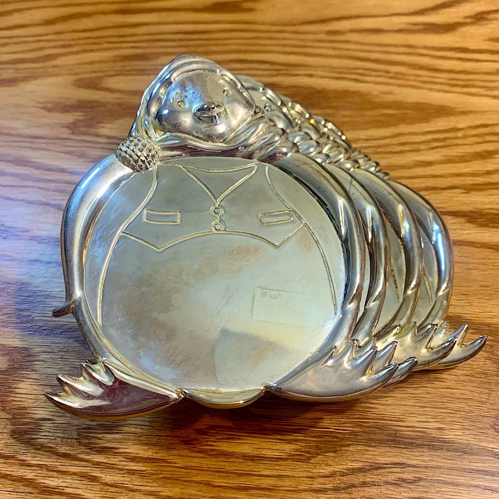 Silver plated Penguin Coaster 4 piece set 🐧 | Towle Silversmiths